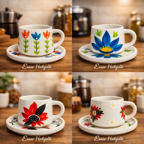 Seramik tabaklı kupa Seramik tabaklı kupa