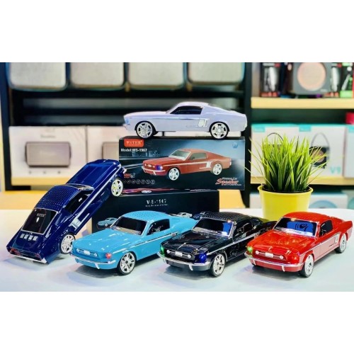 Ford Mustang GT 1967 Model 10W Bluetooth Hoparlör Fm Radyo USB Tf Aux Destekli Speaker