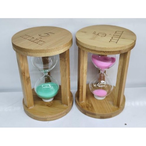 Ahşap 5 dakikalık kum saati