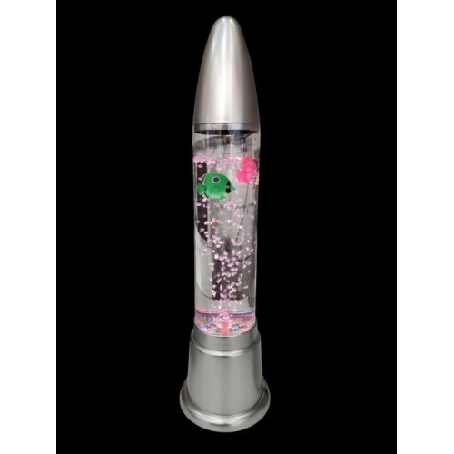 Roket tasarımlı akvaryum 