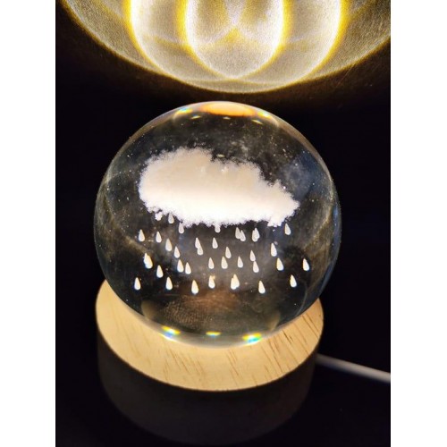 Büyük boy USB’li cam küre