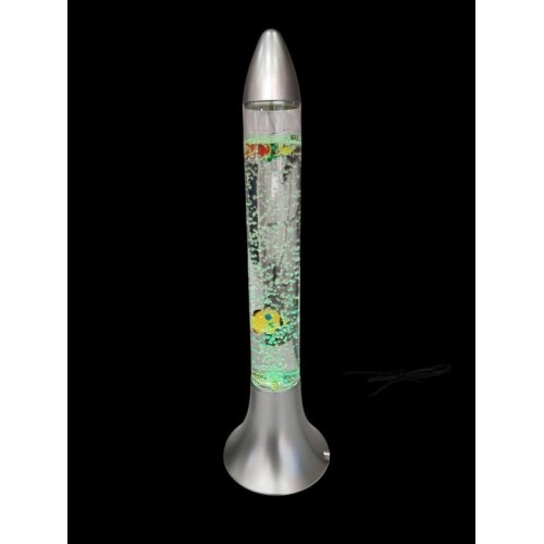 Roket tasarımlı akvaryum 