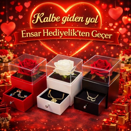 Lüks ithal çekmeceli takı kutusu