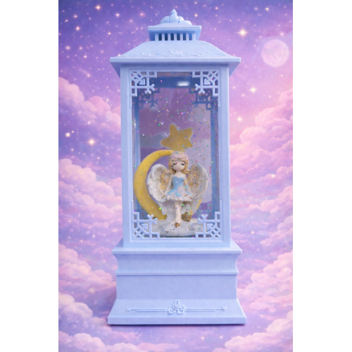 Melek figürlü dekoratif kar küresi 