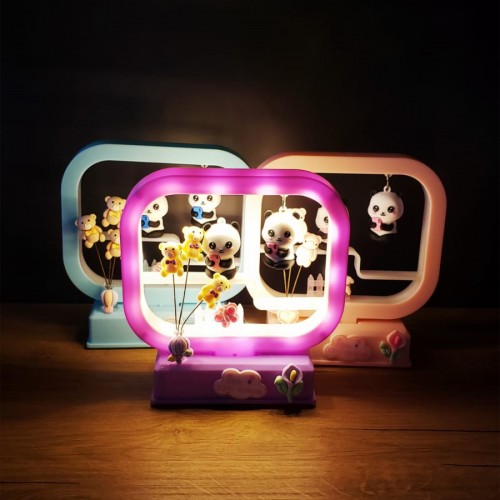 Işıklı müzikli panda biblo