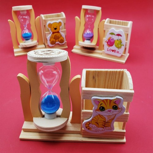 Kalemlık kutulu kum saati 