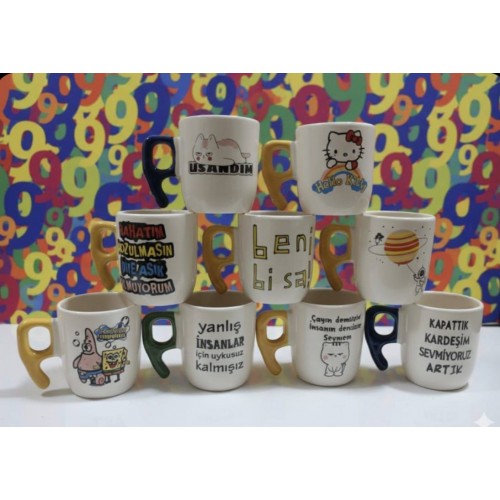 Yazılı seramik kupa çeşitleri