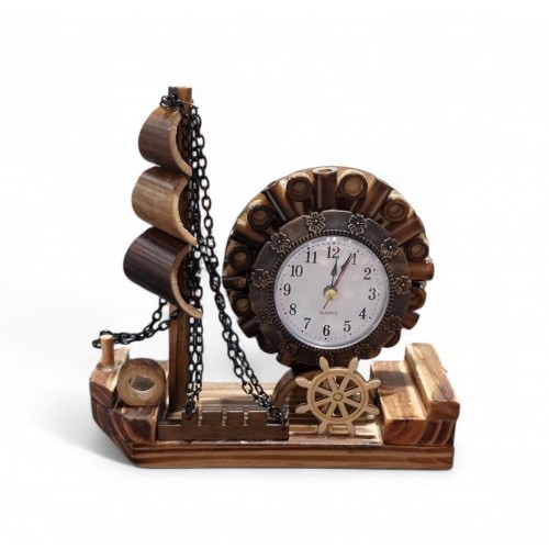 Masaüstü ithal ahşap saat