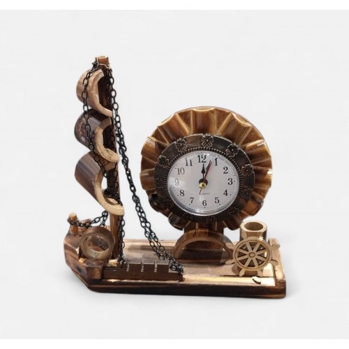 Masaüstü ithal ahşap saat