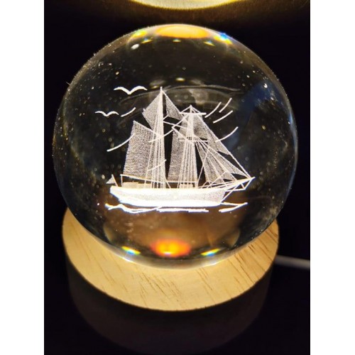 Büyük boy USB’li cam küre