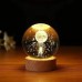 Işıklı Merdivenli Astronot 6cm Cam Küre